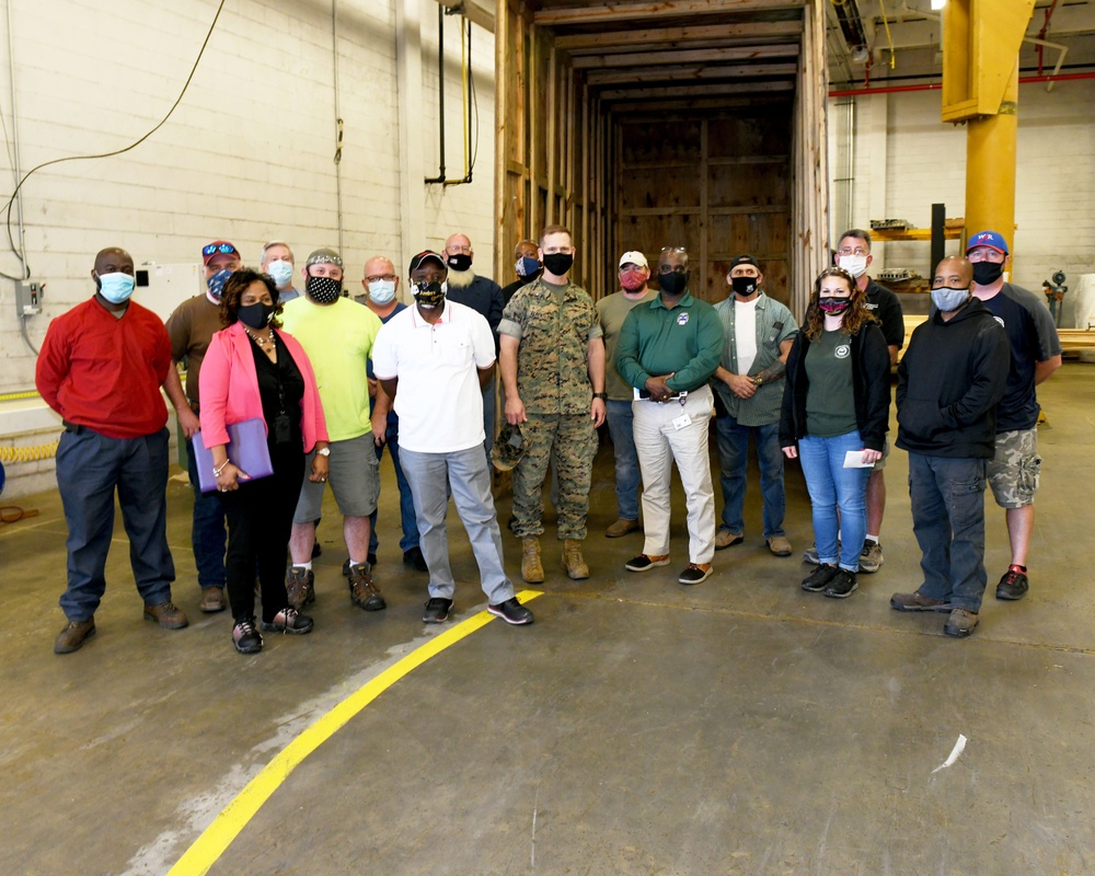 Defense Logistics Agency Distribution Commander visits DLA Distribution Warner Robins