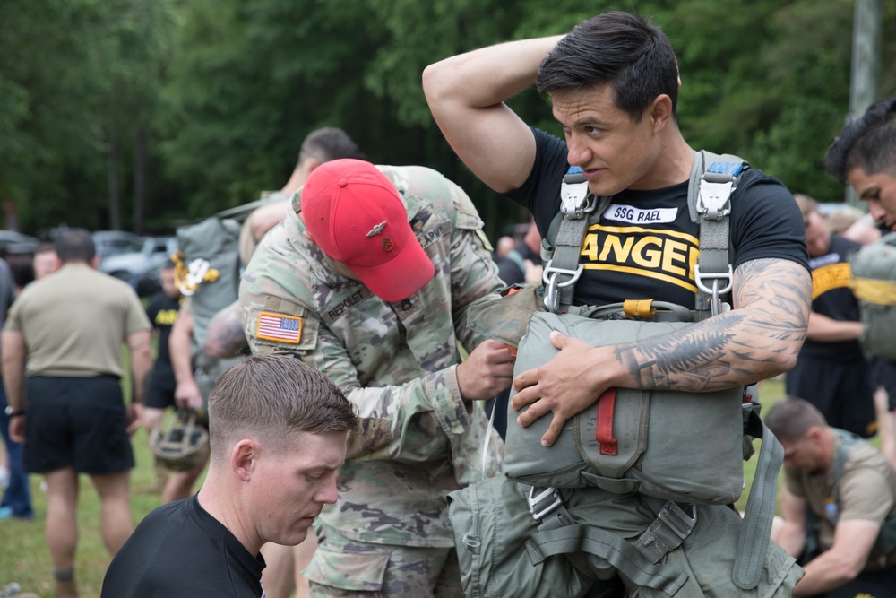 5TH RANGER TRAINING BATTALION WATER JUMP