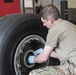 167th Maintainers Prepare Wheels and Tires for Aircraft