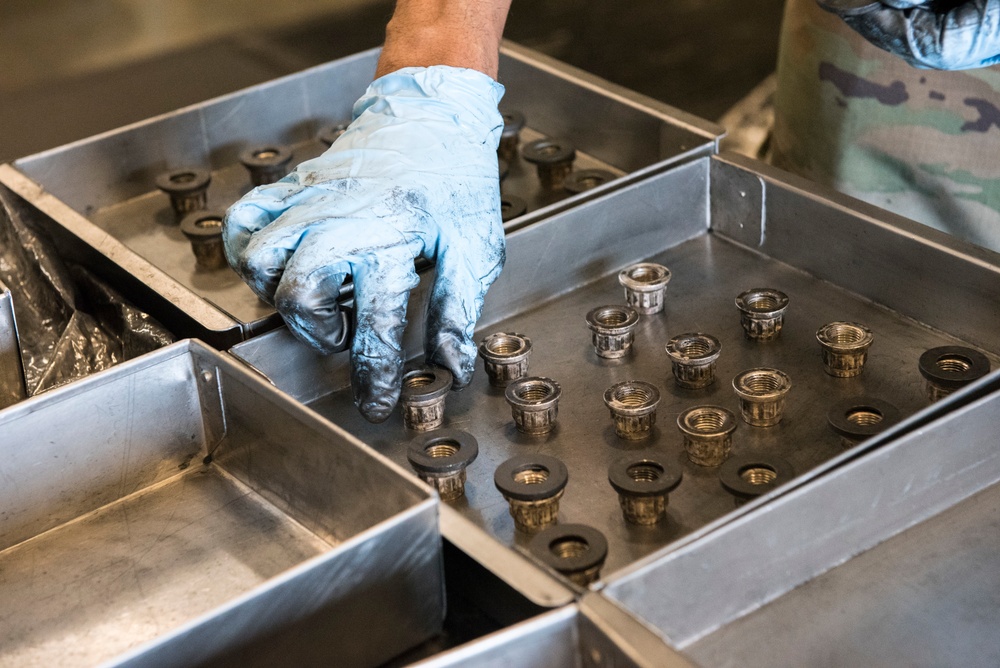 167th Maintainers Prepare Wheels and Tires for Aircraft