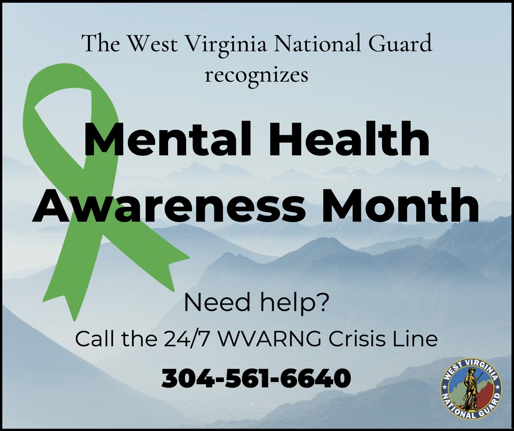 West Virginia National Guard recognizes Mental Health Awareness Month
