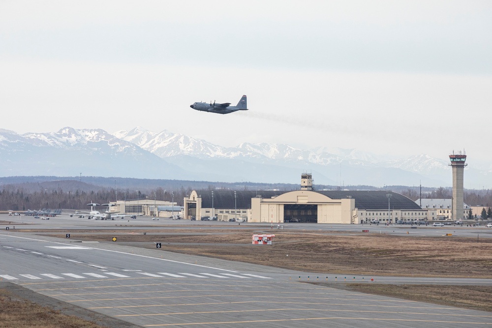C-130 Flies For King Salmon During NE21