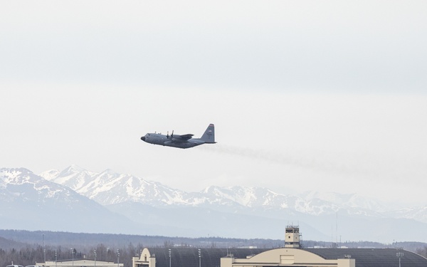 C-130 Flies For King Salmon During NE21