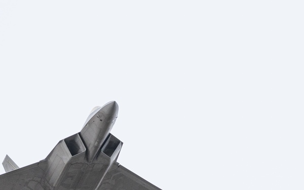 Raptor soars off Alaskan runway