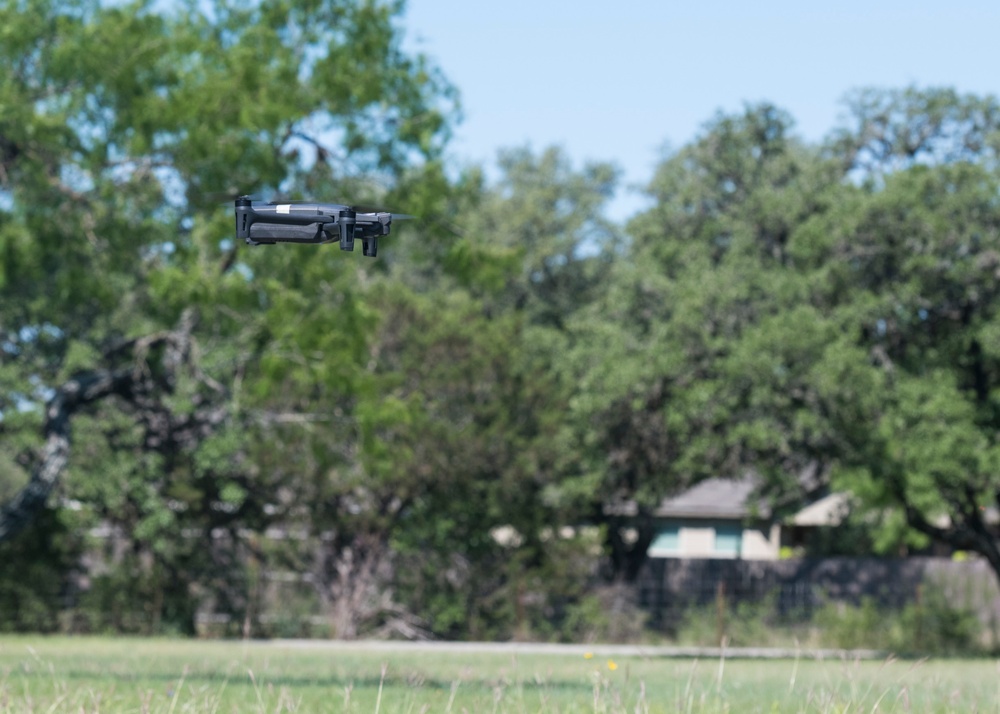 Air Force GeoBase personnel receive drone training