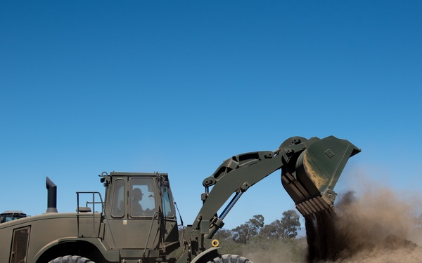 US Navy Seabees Conduct Combat Aircraft Loading Area Deployment Readiness Training