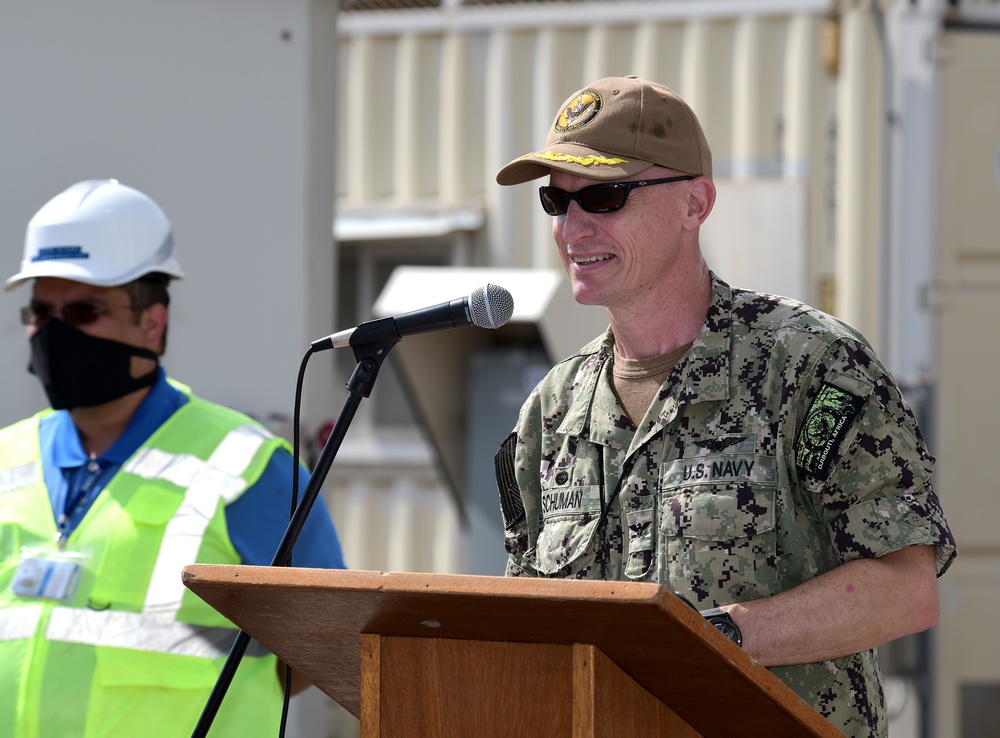 Elevated Water Tower Ribbon Cutting Camp Lemonnier