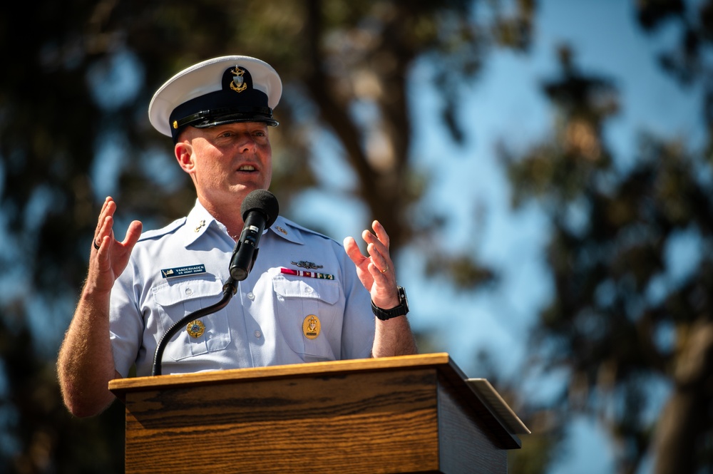 Coast Guard holds change-of-watch ceremony for Eleventh District Command Master Chief
