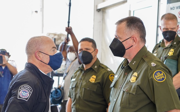 DHS Secretary Alejandro N. Mayorkas leads Congressional tour of Donna, Texas, CBP facilities