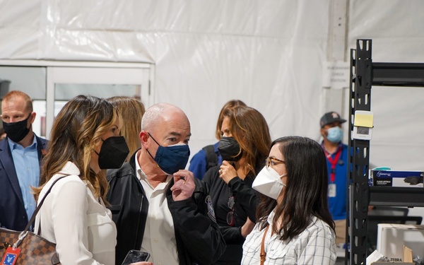 DHS Secretary Alejandro N. Mayorkas leads Congressional tour of Donna, Texas, CBP facilities