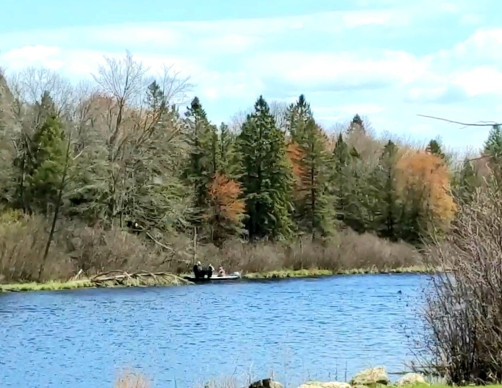 Fish population survey at Fort McCoy