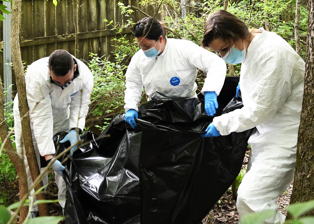 104th Fighter Wing Force Support Squadron trains at Forensic Anthropology Center