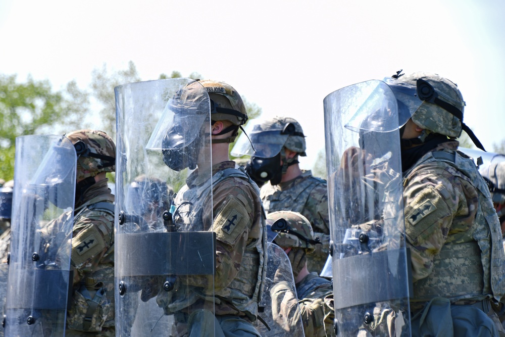 U.S. Army, Air National Guard participates in Civil Disturbance training