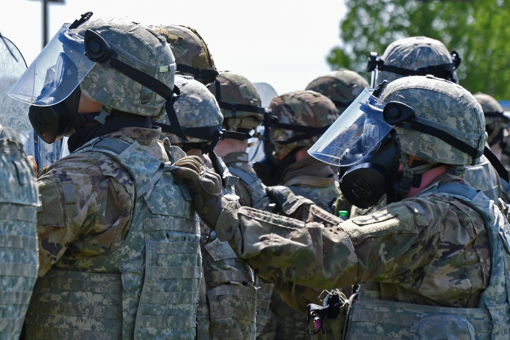 U.S. Army, Air National Guard participates in Civil Disturbance training