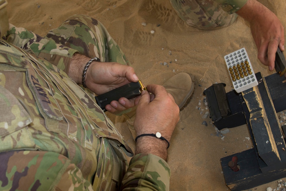 Soldiers compete in Task Force Spartan 2nd Annual Small Arms Marksmanship Competition