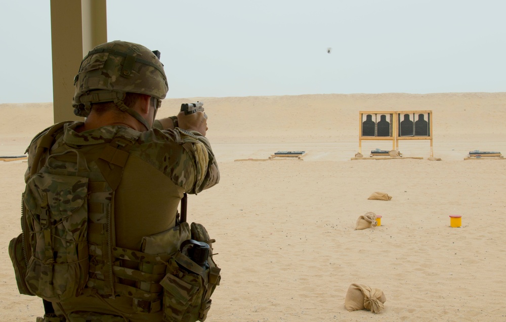 Soldiers compete in Task Force Spartan 2nd Annual Small Arms Marksmanship Competition