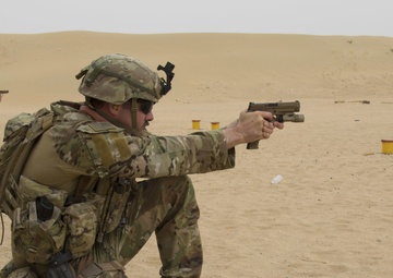 Soldiers compete in Task Force Spartan 2nd Annual Small Arms Marksmanship Competition