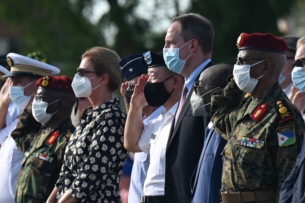 CJTF-HOA commanding general attends World War II commemoration with French Forces in Djibouti