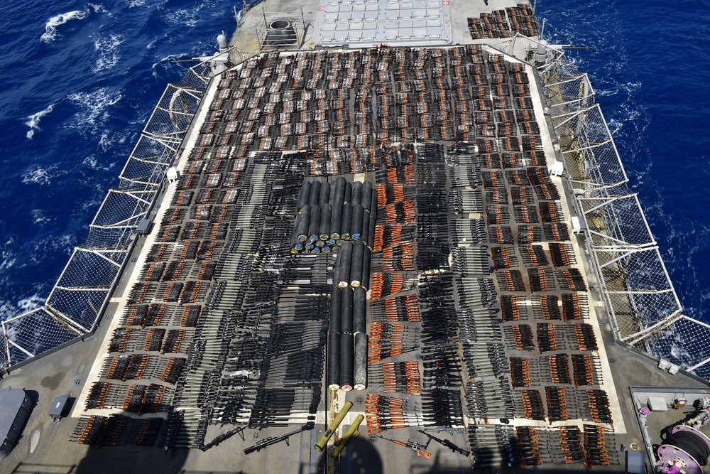 USS Monterey Illicit Weapons Interdiction