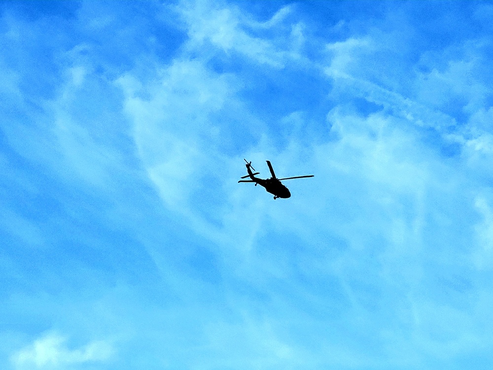 Black Hawk training operations at Fort McCoy