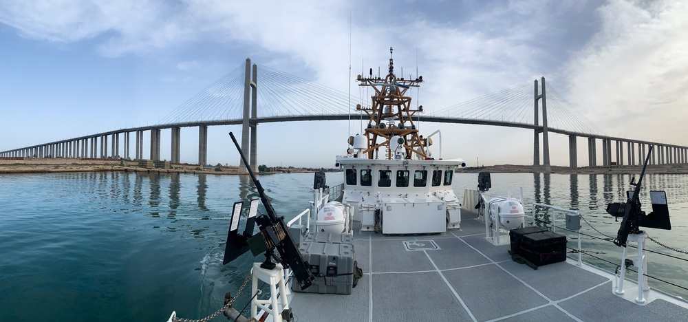 USCGC Charles Moulthrope and Robert Goldman Transit Suez Canal
