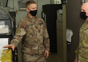 Australian Army general tours 'the vault' at Camp Arifjan