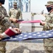US Soldiers Exchange Flag in Ceremony- Desert Warrior 21