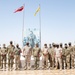 US and Jordan Soldiers after Desert Warrior 21, Exchange Flags in Ceremony