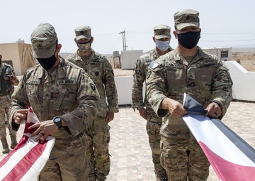 Flag Exchange Ceremony US, Jordan