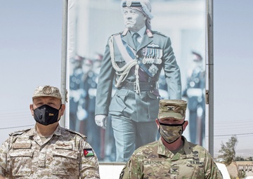 Desert Warrior 21 Participants Exchange Flags in Ceremony