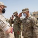 US Soldier Salutes Flag at Flag Exchange Ceremony