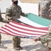 US Soldiers Prepare US - Jordan Flags for Exchange After Desert Warrior 21