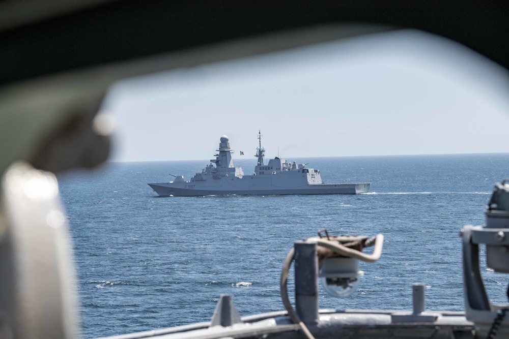 Carter Hall Conducts Photo Exercise with Portuguese, Italian Navies