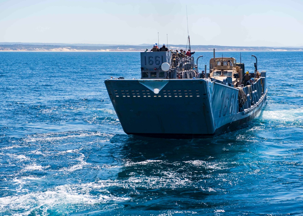 Carter Hall Conducts Beach Raid with Portugal