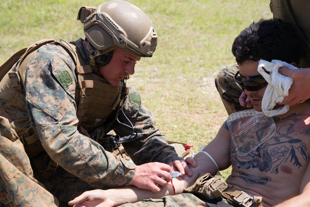 Marines with ARP conduct live fire drills