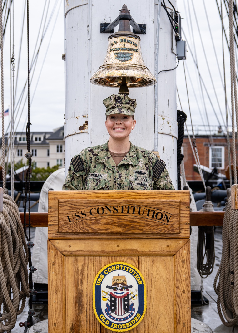 U.S. Navy Sailors Reenlists Aboard USS Constitution