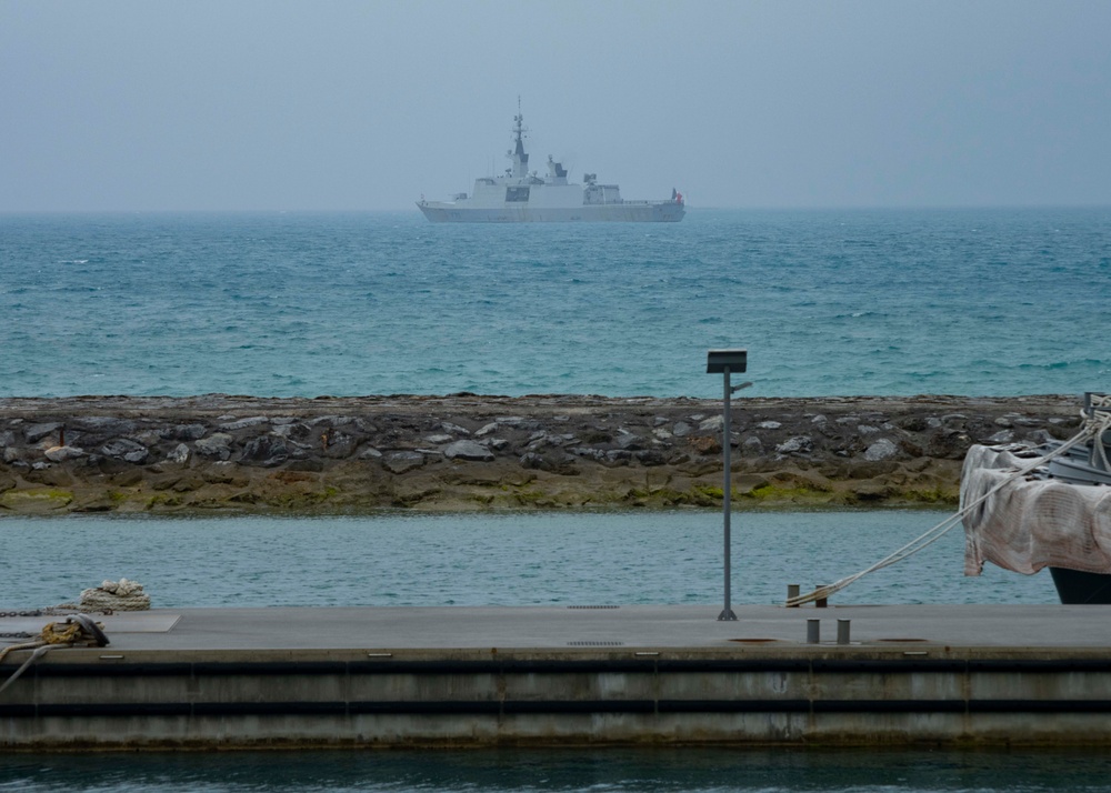 French Navy Vessels Visit CFAO White Beach Naval Facility