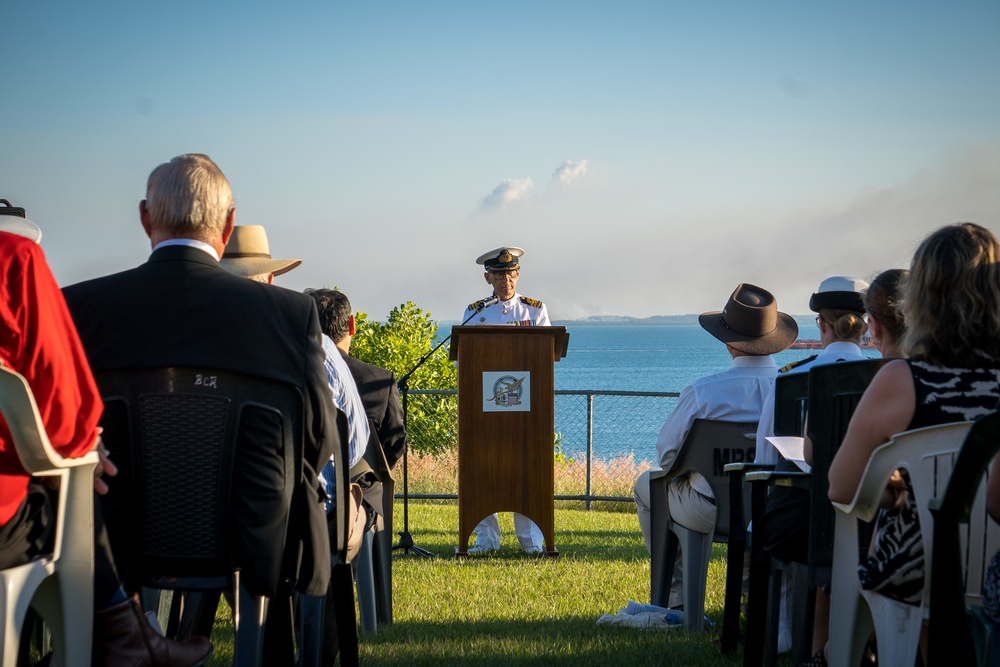 MRF-D Color Guard March at Battle of The Coral Sea Commemorative Service