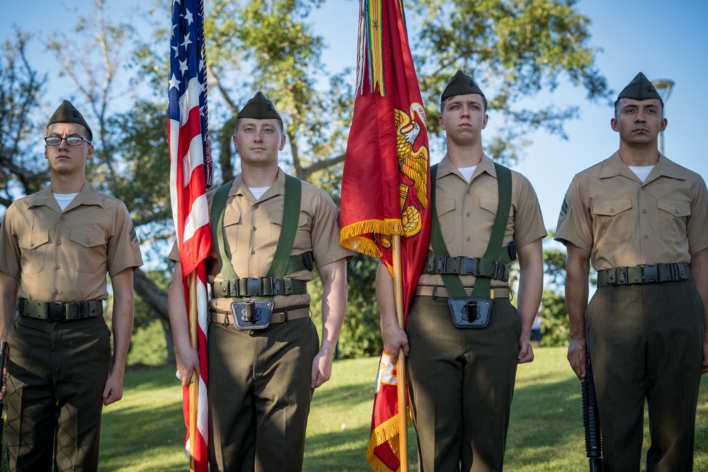 MRF-D Color Guard March at Battle of The Coral Sea Commemorative Service