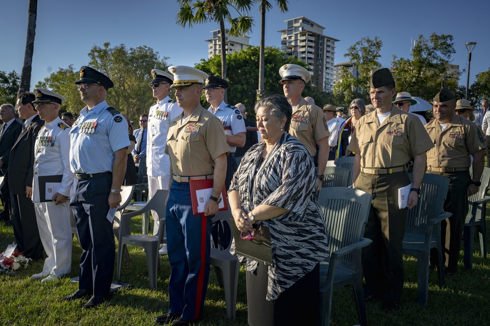MRF-D Color Guard March at Battle of The Coral Sea Commemorative Service