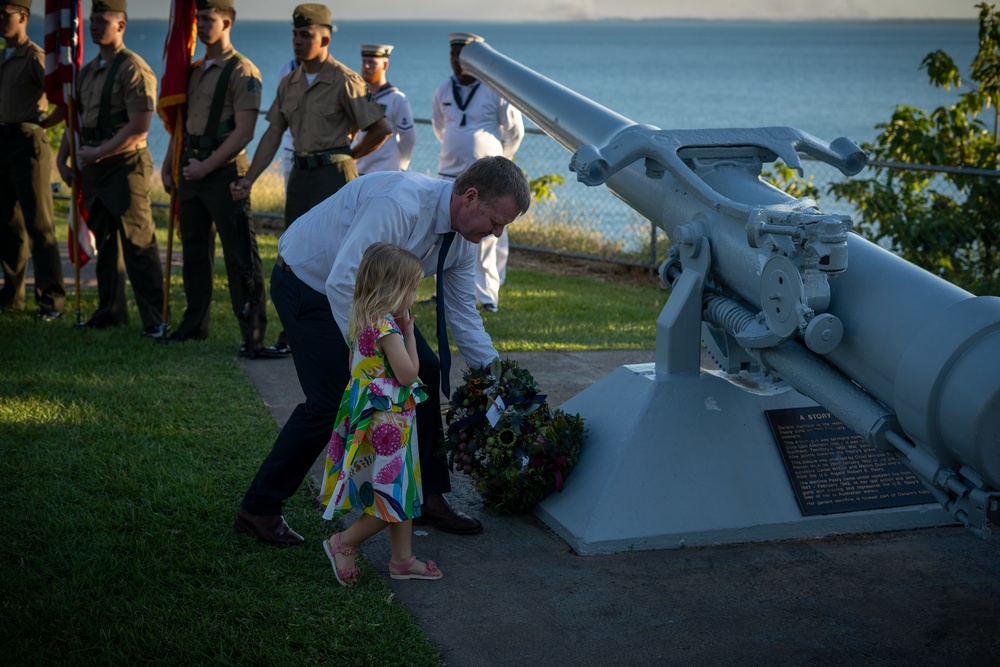 MRF-D Color Guard March at Battle of The Coral Sea Commemorative Service