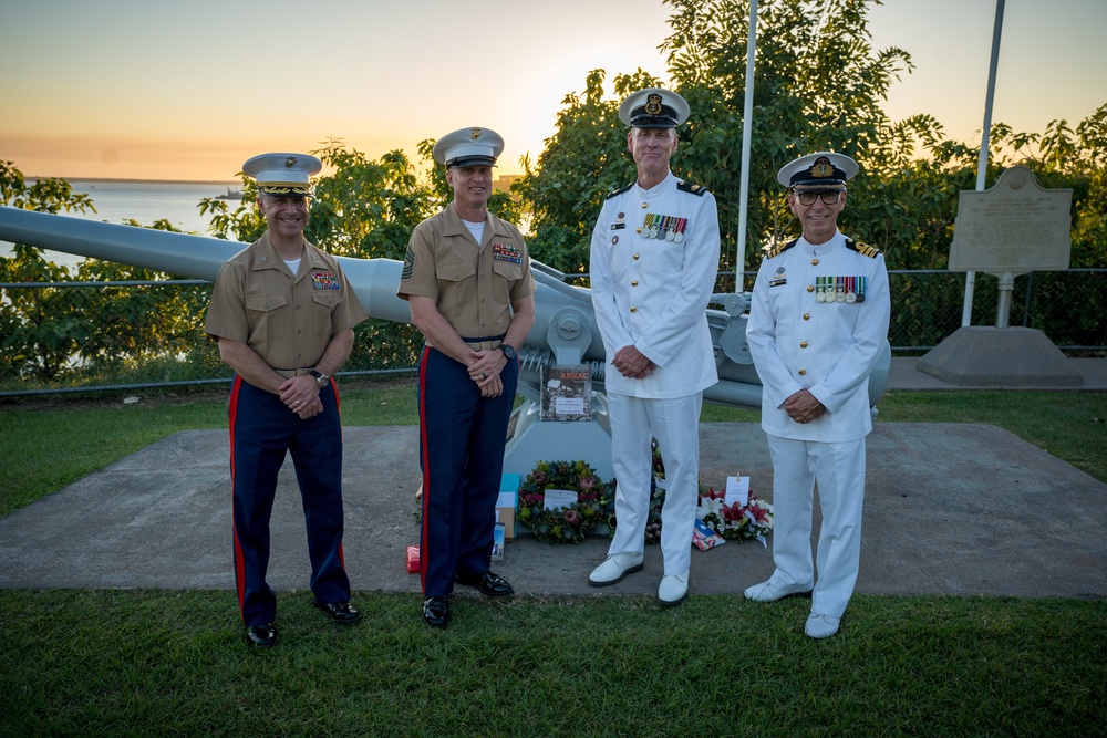 MRF-D Color Guard March at Battle of The Coral Sea Commemorative Service
