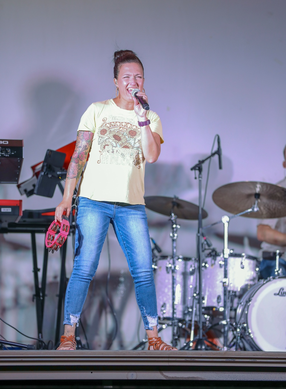 AFCENT band Full Spectrum perform at Camp Arifjan