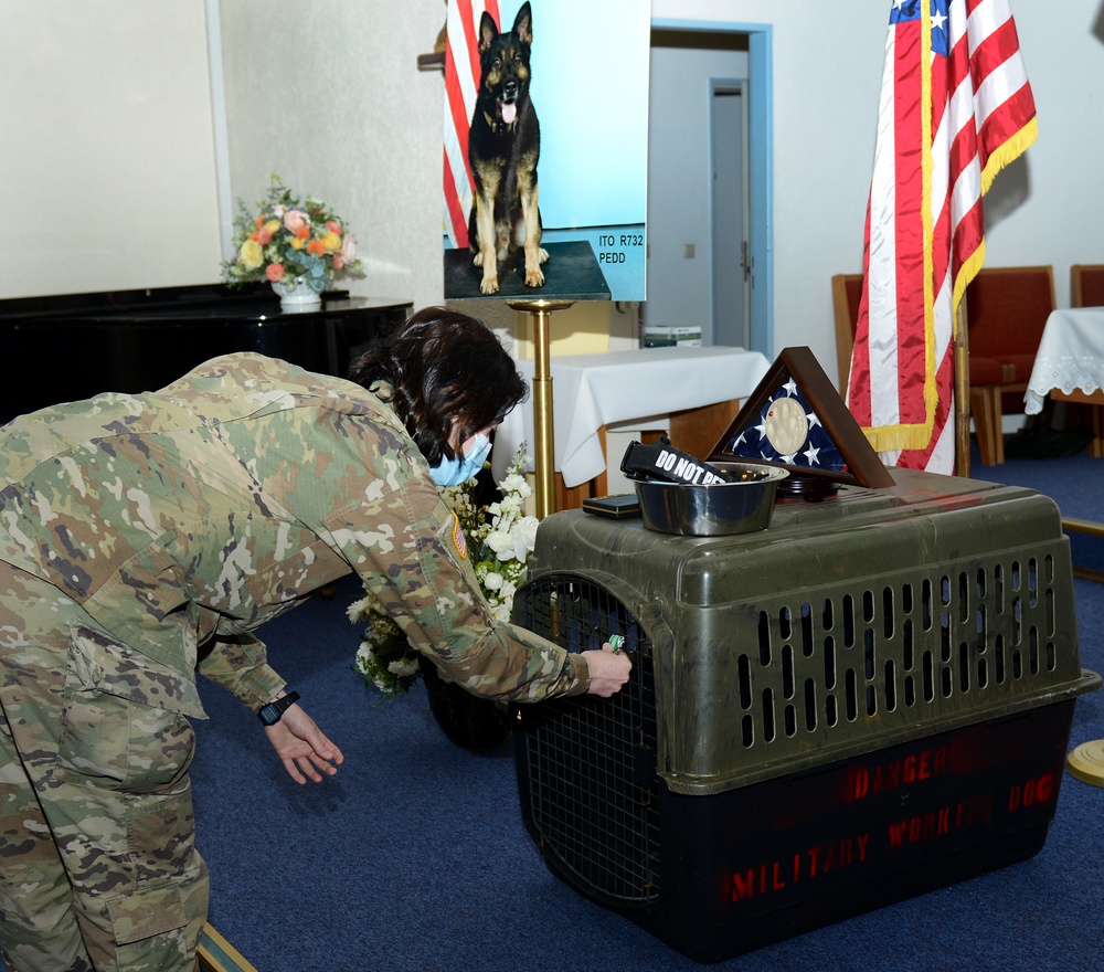 Memorial Ceremony for Military Working Dog Ito
