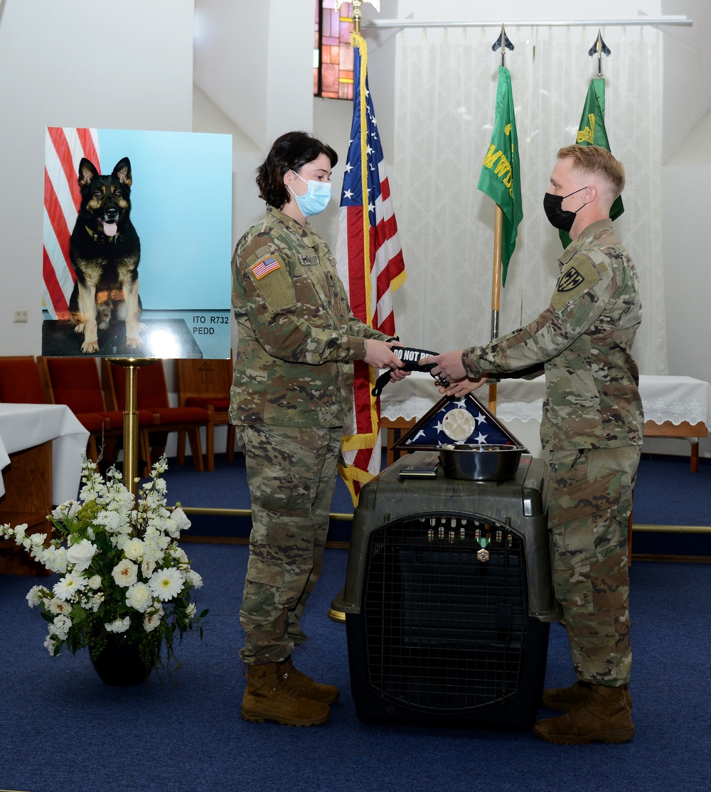 Memorial Ceremony for Military Working Dog Ito
