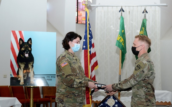 Memorial Ceremony for Military Working Dog Ito