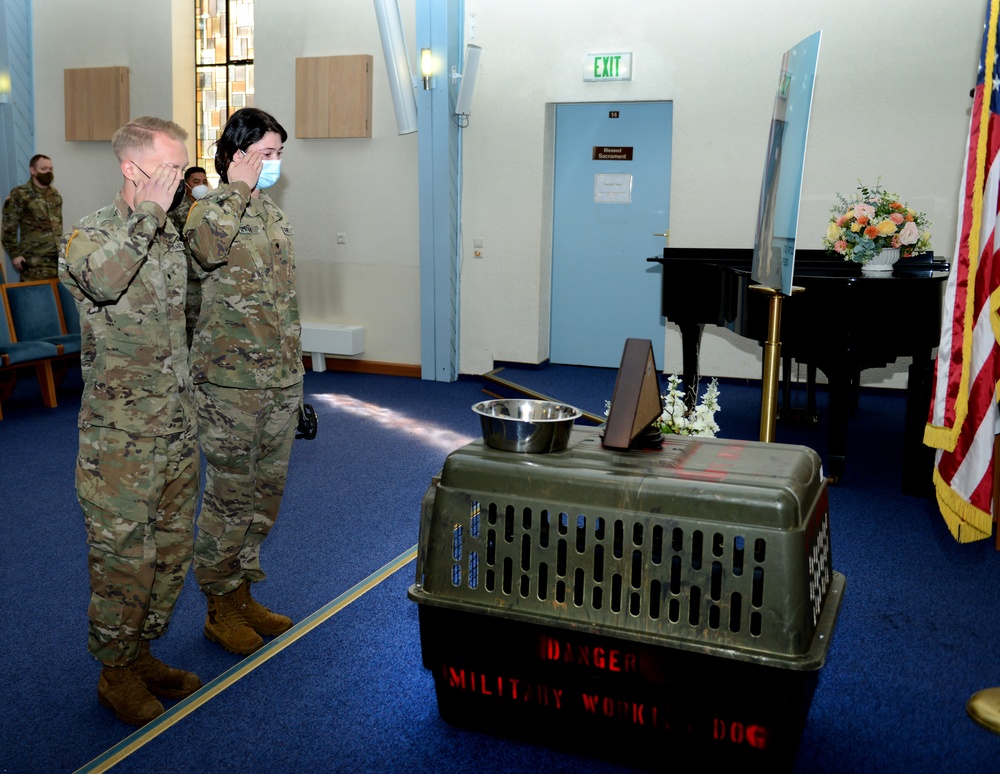 Memorial Ceremony for Military Working Dog Ito