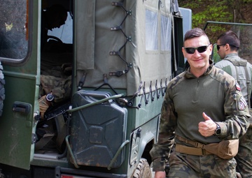 Polish KFOR soldiers conduct ABL patrol