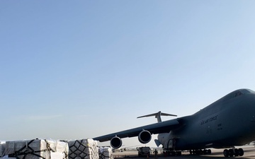 The fifth of several emergency COVID-19 relief shipments from the United States arrives in India.