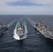 USS Iwo Jima Conducts RAS with USNS Supply and HMS Albion